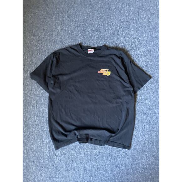 Vintage Knott's Berry Farm Survive The 5 Theme Park Rides Size XL Black 90s - Picture 2 of 6